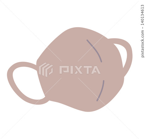A simple illustration of a sideways 3D mask. A simple illustration of a sideways 3D mask. 140134613
