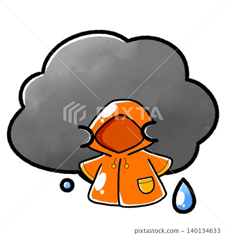 蓬鬆的雨雲 | 雨衣擁抱(無臉) 蓬鬆的雨雲 | 雨衣擁抱(無臉) 140134633