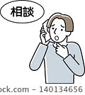 一名男子打電話來討論一個問題。 140134656