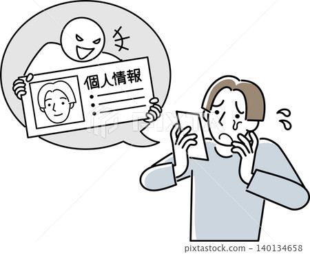 一名男子的個人資料從網路上被盜。 一名男子的個人資料從網路上被盜。 140134658