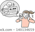 一名女性的個人資料在網路上被盜。 140134659