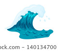 Ocean Wave Blue Teal Water Splash Sea Clipart 140134700