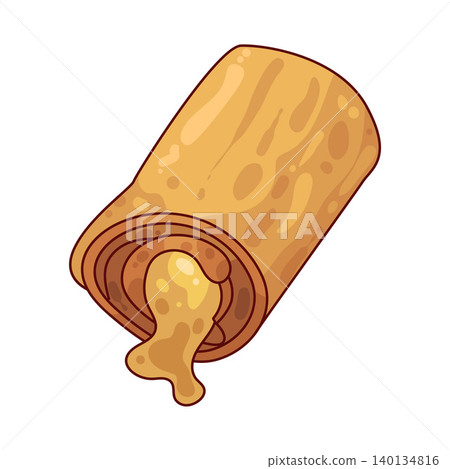 Illustration of Cheese Roll Illustration of Cheese Roll 140134816