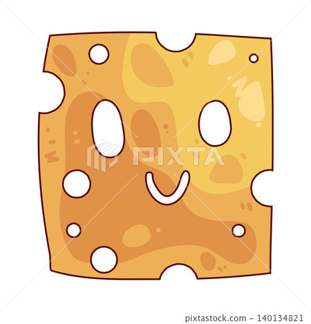 Illustration of Cheese Smile Illustration of Cheese Smile 140134821
