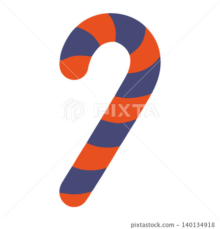 Candy cane striped pattern in modern flat vector style for holiday wrapping paper and gift tags Candy cane striped pattern in modern flat vector style for holiday wrapping paper and gift tags 140134918