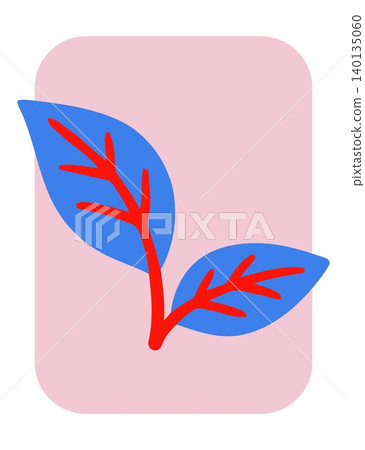 Tropical leaf flat vector illustration for nature and botanical designs Tropical leaf flat vector illustration for nature and botanical designs 140135060