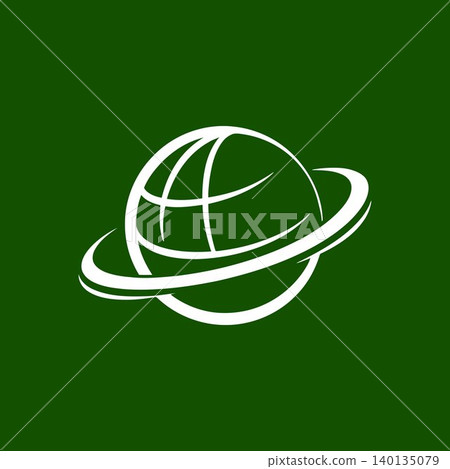 planet white line art illustration for astronomy and education planet white line art illustration for astronomy and education 140135079