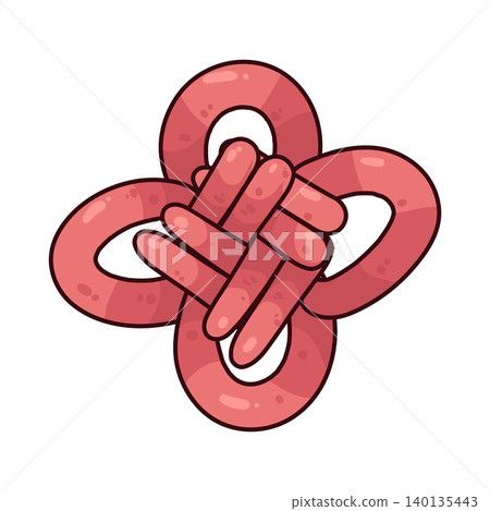 Illustration of Chinese Knot 140135443