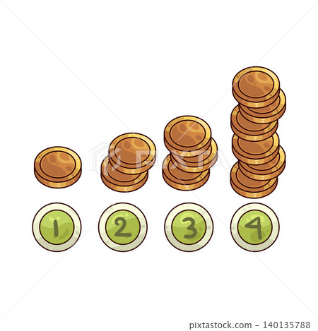 Illustration of Salary Band Illustration of Salary Band 140135788