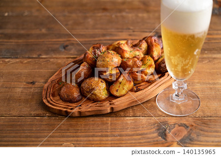 French fries made with new potatoes French fries made with new potatoes 140135965