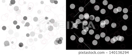Abstract bokeh circles and rings on transparent or black background Abstract bokeh circles and rings on transparent or black background 140136294