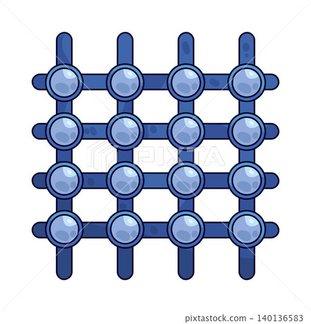 Illustration of Network Grid Illustration of Network Grid 140136583