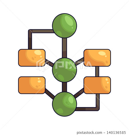 Illustration of Network Flow 140136585