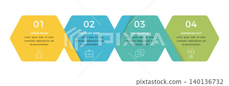 Infographic Template with Four Steps Infographic Template with Four Steps 140136732