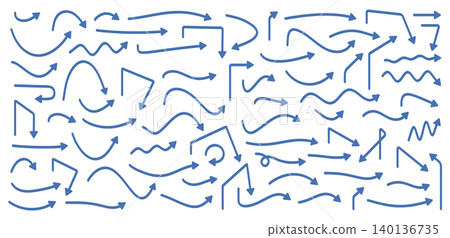 Hand Drawn Arrows 140136735