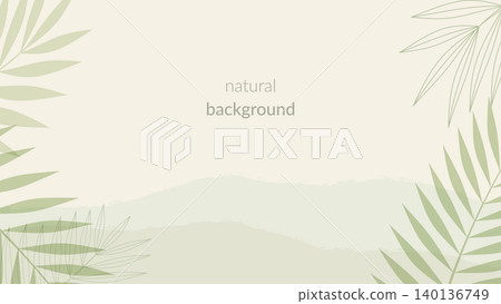 Natural Background with Tropical Leaves Natural Background with Tropical Leaves 140136749