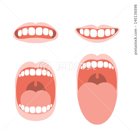 Various mouth shapes Various mouth shapes 140136896