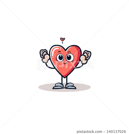 This endearing cartoon character of a heart is an adorable and expressive design. It conveys a sense of cheerful affection and whimsical joy through its design, bringing a heartwarming touch to any This endearing cartoon character of a heart is an adorable and expressive design. It conveys a sense of cheerful affection and whimsical joy through its design, bringing a heartwarming touch to any 140137026