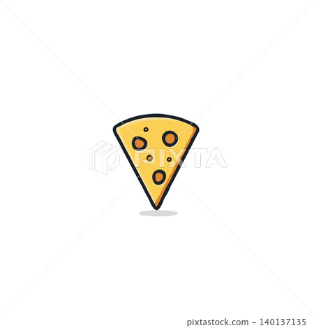This isolated pizza slice illustration offers a simple yet appetizing design, perfect for culinary projects or food related design works. It is suitable for restaurants, catering services or adding This isolated pizza slice illustration offers a simple yet appetizing design, perfect for culinary projects or food related design works. It is suitable for restaurants, catering services or adding 140137135