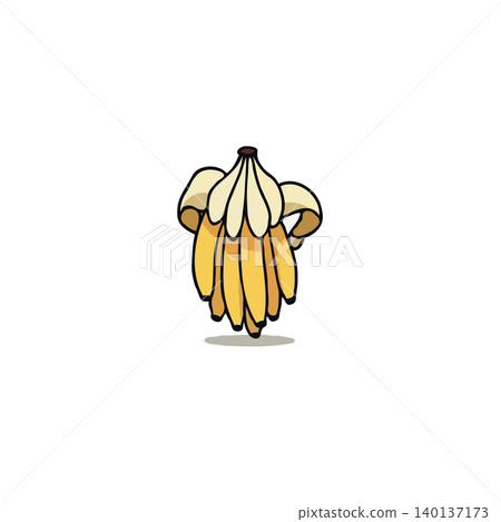 This captivating illustration features a whimsical banana bunch, showcasing the tropical fruit's sweetness and vibrancy. Its artistic design style and fresh color palette create a playful and This captivating illustration features a whimsical banana bunch, showcasing the tropical fruit's sweetness and vibrancy. Its artistic design style and fresh color palette create a playful and 140137173