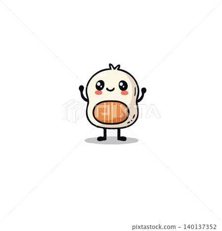A charming cartoon illustration of a dim sum character radiating pure happiness. With its adorable smile and inviting demeanor, this delightful character design brings a touch of culinary joy to any A charming cartoon illustration of a dim sum character radiating pure happiness. With its adorable smile and inviting demeanor, this delightful character design brings a touch of culinary joy to any 140137352