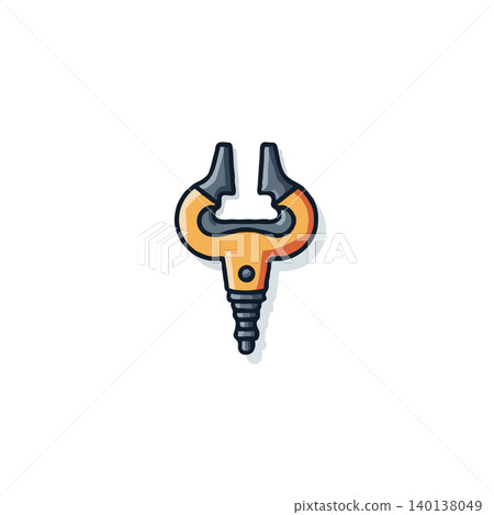 An illustration of a mechanical clamp device is designed for secure grip and reliable performance. This tool represents precision engineering and its practical applications in various industries. An illustration of a mechanical clamp device is designed for secure grip and reliable performance. This tool represents precision engineering and its practical applications in various industries. 140138049