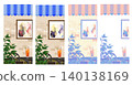 Inner sheet for smartphone case featuring a cafe design 140138169