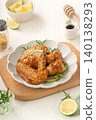 Chicken wings lemon honey teriyaki BBQ Teriyaki chicken wings honey pickled けチキンウィング 140138293