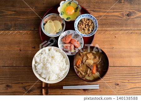 Natto rice set Natto rice set 140138588