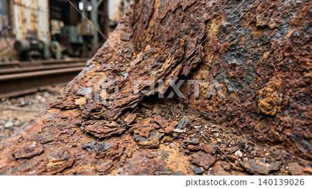Rusted Metal Surface Texture Close Up Rusted Metal Surface Texture Close Up 140139026