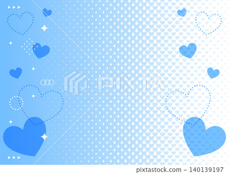 Heart-shaped decorative frame, halftone, background Heart-shaped decorative frame, halftone, background 140139197