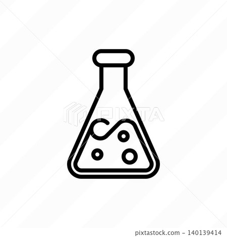 Test tube thin line icon. Symbol of laboratory. Modern vector illustration. Test tube thin line icon. Symbol of laboratory. Modern vector illustration. 140139414