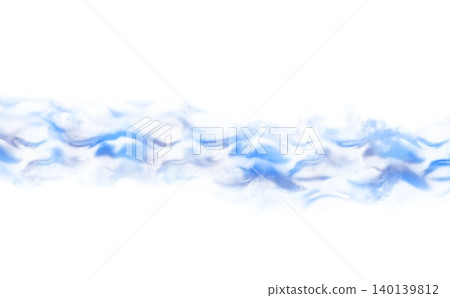 A background illustration featuring a refreshing blue water current and abstract wave lines of clouds against a white background, creating a clean and stylish effect. A background illustration featuring a refreshing blue water current and abstract wave lines of clouds against a white background, creating a clean and stylish effect. 140139812
