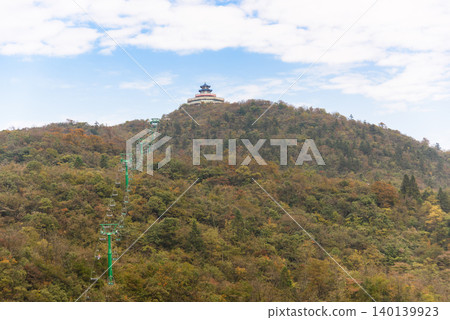 Tian-Men-Shan : Zhangjiajie China - Circa October, 2023: Landscape nature of gate of heaven orTianmen Cave in Tianmen Mountain Landmark National Park Of Zhangjiajie, Hunan , China. Tian-Men-Shan : Zhangjiajie China - Circa October, 2023: Landscape nature of gate of heaven orTianmen Cave in Tianmen Mountain Landmark National Park Of Zhangjiajie, Hunan , China. 140139923