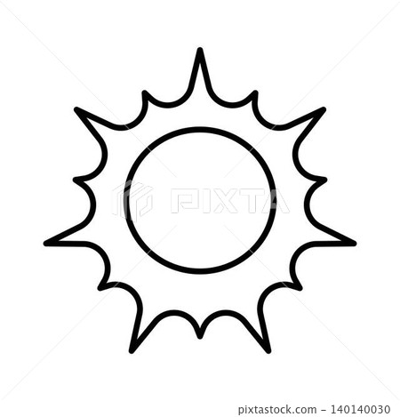 sun outline icon 140140030