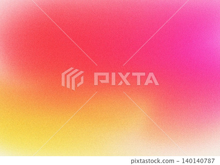 Bright and energetic noise-effect gradient background (red, pink, yellow) 140140787
