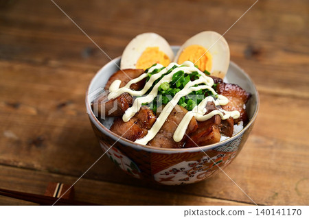 Pork Belly Char Siu Rice Bowl Pork Belly Char Siu Rice Bowl 140141170