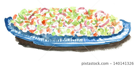 Ceviche painted in watercolor (26602 pixels, 7 pixels) Ceviche painted in watercolor (26602 pixels, 7 pixels) 140141326
