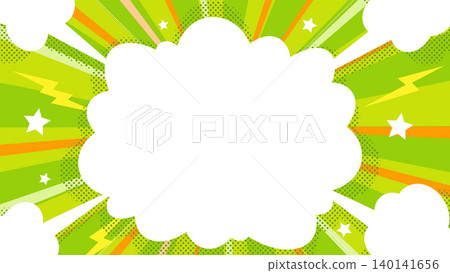 Green radial background and speech bubble Green radial background and speech bubble 140141656