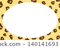 Brown leopard print frame 140141693