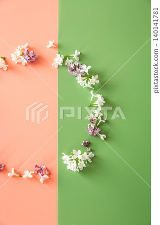 Elegant floral background with fresh spring flowers 140141781