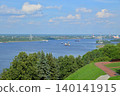 Nizhny Novgorod, wide navigable Volga River 140141915