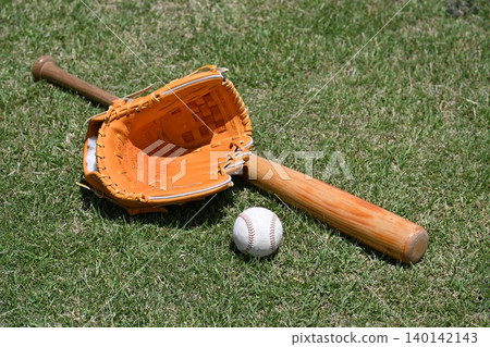 Baseball bat and glove Baseball bat and glove 140142143