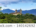 Baroque church atop a hill 140142692