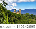 Historic Baroque church atop a hill 140142695