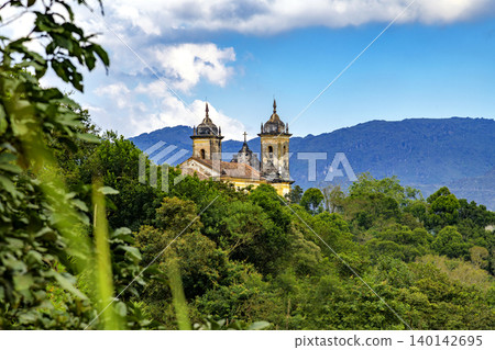 Historic Baroque church atop a hill Historic Baroque church atop a hill 140142695