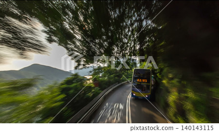 A Hong Kong streets view timelapse from open-top touristic bus during Hong Kong island's touring A Hong Kong streets view timelapse from open-top touristic bus during Hong Kong island's touring 140143115