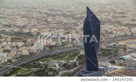 Kuwait City cityscape timelapse is the capital of Kuwait. Sunset time. Kuwait City cityscape timelapse is the capital of Kuwait. Sunset time. 140143193