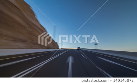 Curvy road through the Jebel Hafeet road timelapse hyperlapse, Al Ain, United Arab Emirates Curvy road through the Jebel Hafeet road timelapse hyperlapse, Al Ain, United Arab Emirates 140143872