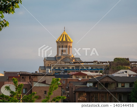 Cathedral of the Holy Trinity (Tsminda Sameba) of Tbilisi, Georgia. Cathedral of the Holy Trinity (Tsminda Sameba) of Tbilisi, Georgia. 140144458
